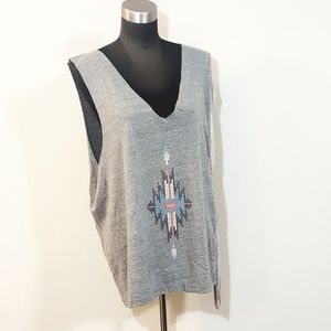 YETTS LOS ANGELES Aztec Fringe Top